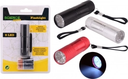 Kovová LED baterka so šnúrkou