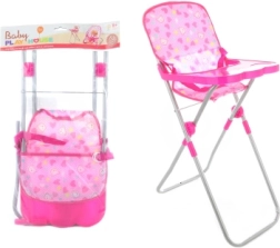 Plastová jedálenská stolička pre bábiky