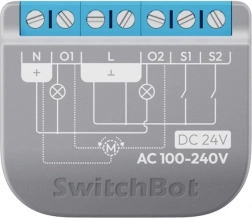 inteligentné dvojkanálové relé SwitchBot Relay Switch 2PM s podporou Matter a meraním spotreby