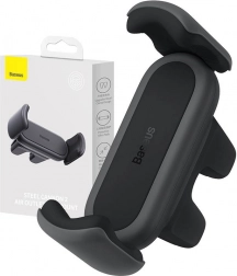 Držiak telefónu do auta Baseus Steel Cannon čierny