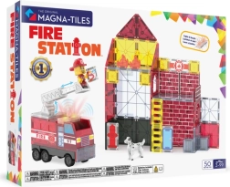Magna-Tiles magnetická stavebnica – hasičská stanica (50 dielikov)