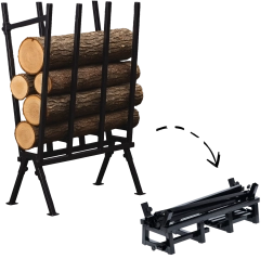 Oceľová skladacia koza na pílenie dreva 81 × 37 × 103 cm