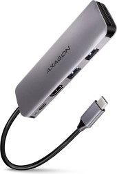 axagon hmc-5 usb-c hub 5v1 s hdmi 4k, 2x usb-a, čítačkou sd/microsd a pd 100 w