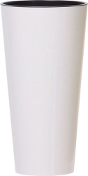 Kvetináč Tubus Slim biely 25 cm