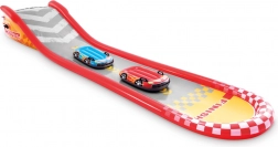 Nafukovacia pretekárska dráha so šmykľavkou a plavákmi