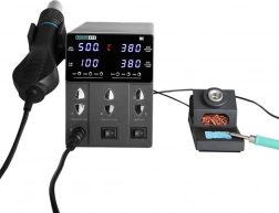 Horúkovzdušná spájkovacia stanica Sugon 212 a spájkovačka T12