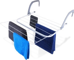 Rozkladací sušič na radiátor biely 55 × 50,5 cm