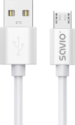 Savio USB-A na micro USB kábel 3 m, rýchle nabíjanie 2 A