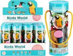 sada figúrok vtákov v tube – edukačná hračka pre deti