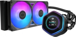 Vodné chladenie cooler master masterliquid 240 atmos ii lcd argb
