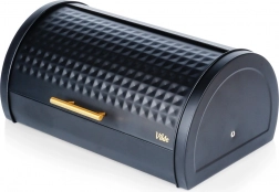 Kovový chlebník čierny 38 × 28,5 × 18 cm