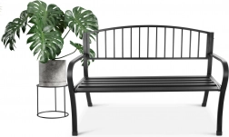 Záhradná lavica s operadlom na terasu a balkón