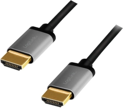 hdmi kábel 4k/60 hz, hliníkový, 2 m, čierny