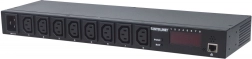 Riadená racková PDU 19" 1U, 8x C13, 110–250 V / 16 A, IP správa