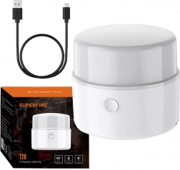 Kempingová lampa SUPERFIRE T20, 180 lm, USB nabíjanie