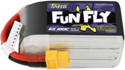 LiPo batéria Tattu FunFly 1300 mAh 6S 22,2 V 100C (XT60)