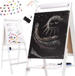 Veľká obojstranná magnetická tabuľa s kriedou