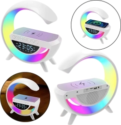 Multifunkčná nočná lampička s budíkom a indukčnou nabíjačkou