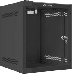 Nástenná sieťová skriňa 10″ 6U 280×310 mm čierna LANBERG