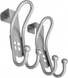 Dvojitý nerezový háčik na dvere, 2 ks