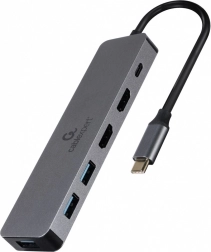 Adaptér USB-C Rozbočovač USB-C PD HDMI x2 USB 3.0x3