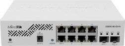 Sieťový switch 8x Gigabit + 2x SFP+ MIKROTIK Cloud Smart Switch CSS610-8G-2S+IN