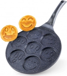 Granitová panvica na vajíčka a lievance 27 cm, 7 otvorov Grande