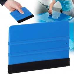 Plastová stierka s filcom na aplikáciu fólií 12,5 × 8 cm