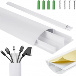 Krytovací lišta na káble biela hliníková