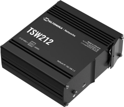 Priemyselný spravovateľný prepínač TSW212 s 2x SFP a 8x GbE L2/L3