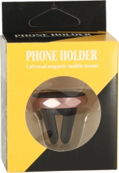 Magnetický držiak do auta na mriežku vetrania – Ružový