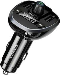 Handsfree sada s FM transmitterom USAMS C21 Bluetooth, MP3, 2× USB 3,4 A