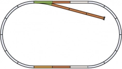 Piko sada koľajníc B s kusou koľajou H0