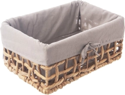 Prírodný úložný košík s vyberateľnou textilnou vložkou 30,5 × 20,5 × 15 cm ORION