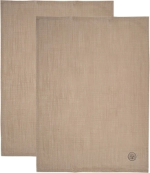 Bavlnené kuchynské utierky hnedé 70 × 50 cm, 2 ks