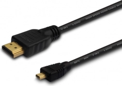 Kábel HDMI na micro HDMI 1 m čierny