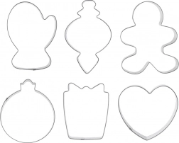 Sada nerezových vykrajovačiek na cukrovinky 6 ks