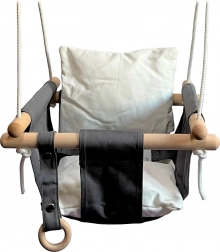 Detská textilná hojdačka čiernobiela 2Kids Toys