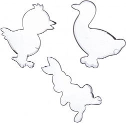 Sada nerezových vykrajovačiek Veľká noc 5–6 cm, 3 ks