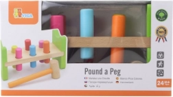 Drevená zatĺkačka pre deti 24m+