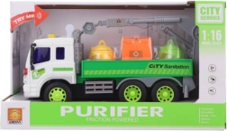 Auto s kontajnermi na batérie so zvukmi a svetlami pre deti