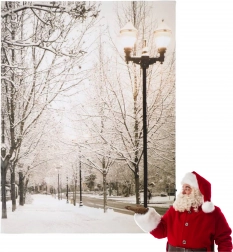 Vianočný svetelný obraz 16 LED 40 × 30 cm