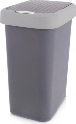 Plastový odpadkový kôš 25 l sivý