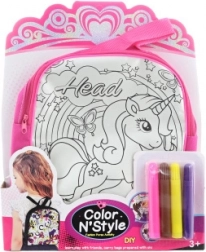 Vymaľovateľný batôžtek s jednorožcom