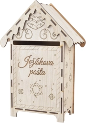 Drevená poštová schránka pre Ježiška