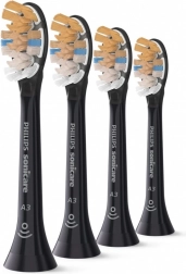 náhradné hlavice philips sonicare a3 all‑in‑one, 4 ks, čierne