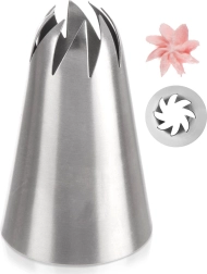 Oceľová cukrárska zdobiaca špička kvet