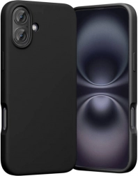Silikónové puzdro Vention pre iPhone 16 Plus s MagSafe, čierne