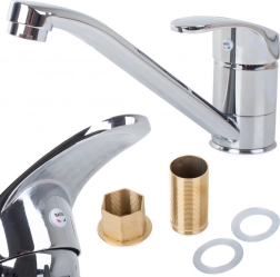 Elegantná chrómová drezová páková batéria