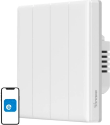 Inteligentný dotykový nástenný vypínač Wi-Fi Sonoff TX T5 4C